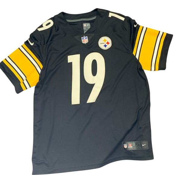 Nike Pittsburgh Steelers NFL Jersey XL JuJu Smith-Schuster Dri Fit On Field Logo - Picture 2 of 16